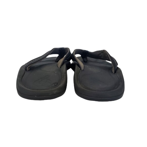 OluKai Hokua Flip Flops Black Slides Slip On Sandals Comfort Men Size 12 main image 10